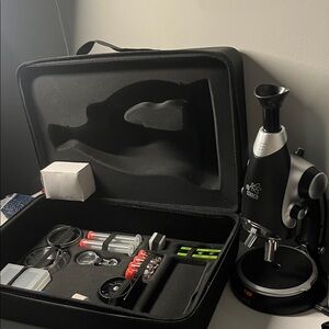 Educational Black Microscope with Accessory Kit